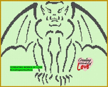 Gargoyle green Stitch Graph