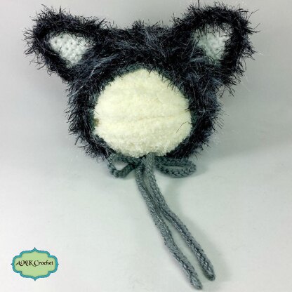 Newborn Fuzzy Wolf Hat and Unattached Tail Prop