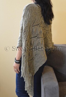 #201 Off-Kilter Lace Poncho