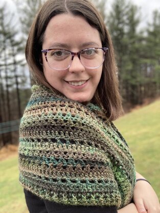 Midnight Pines Shawl