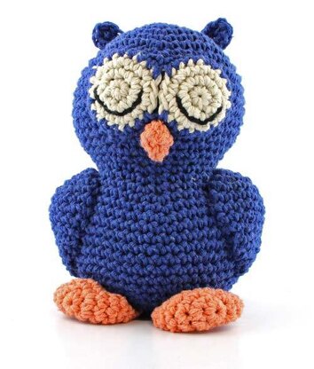Sleepy Owl Toy in Hoooked Eco Barbante - Downloadable PDF