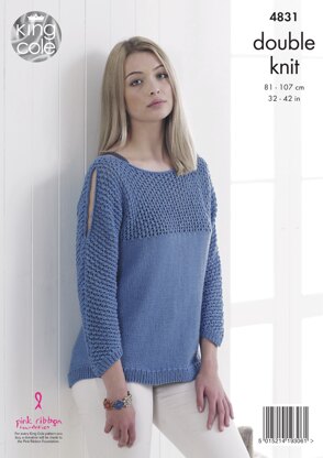 Cardigan & Sweater in King Cole Smooth DK - 4831 - Downloadable PDF