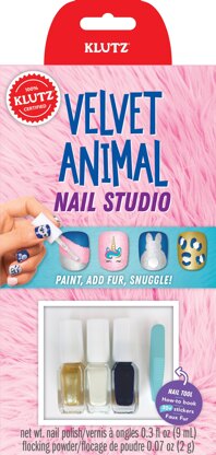 Klutz Mini Kits: Velvet Animal Nail Studio - 613781