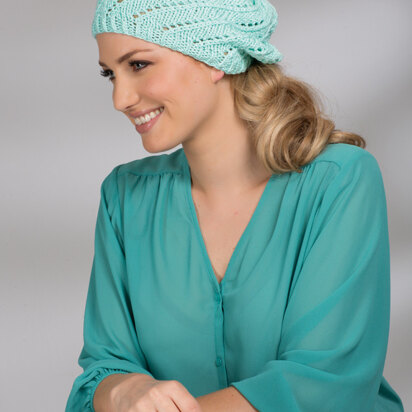 Cap with Lace Pattern in Schachenmayr Catania Grande - Downloadable PDF