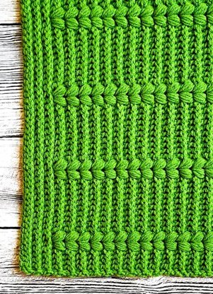 Crochet Blanket Celtic Twist Braided Unisex