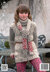 Tunic, Coat and Scarf in King Cole Fashion Aran - 3744