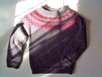 Fair Isle Yoke Sweater for Toddler