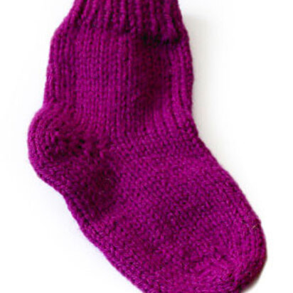 Knit Child's Solid Socks in Lion Brand Wool-Ease - 70480A - Downloadable PDF