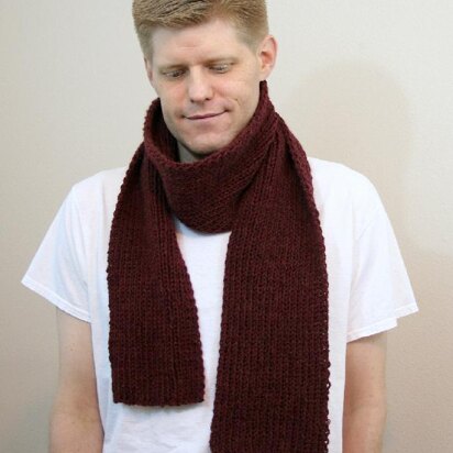 A16 Mens Ribbed Scarf