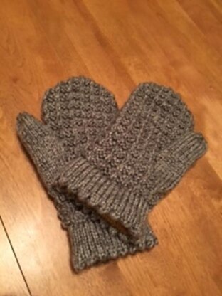 Honey Lined Waffle Mittens