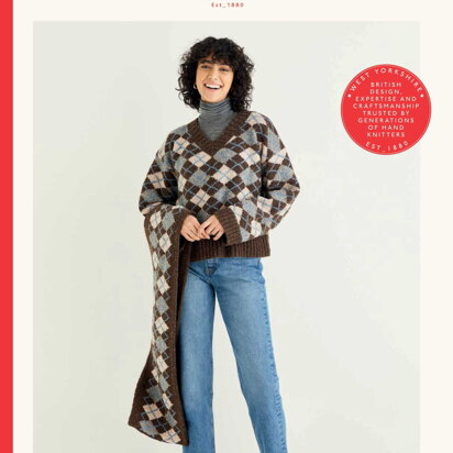 Sweater & Scarf in Sirdar Haworth Tweed DK - 10298 - Downloadable PDF