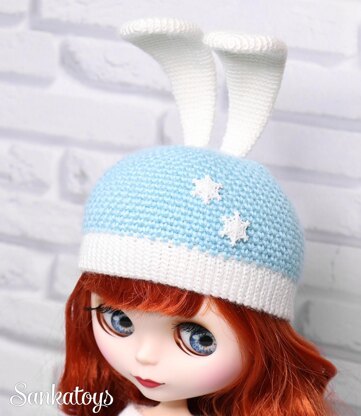 Sweater & hat bunny for Blythe