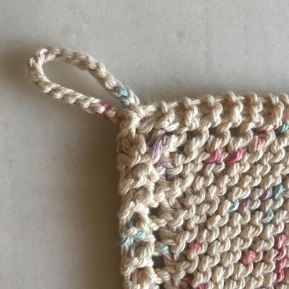 Classic easy knit dishcloth