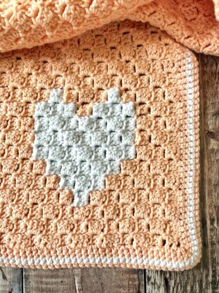 C2c heart best sale baby blanket