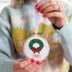 Cotton Clara Chrsitmas Wreath Cross Stitch Kit - 3in