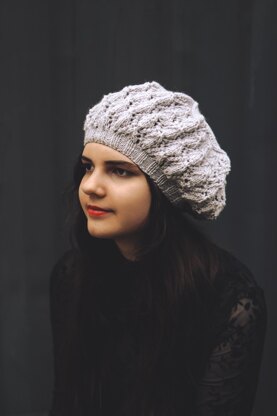 Lattice Beret Knitting Pattern