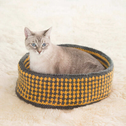 Pet Bed Free Knitting Pattern