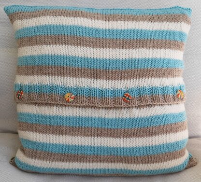 Sheep and Poppies Cushion