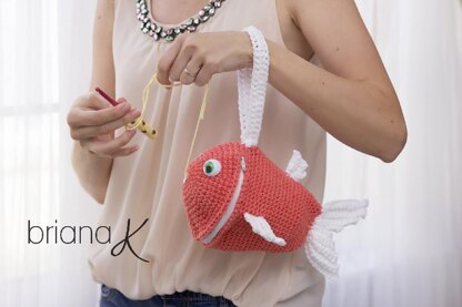 Fish Wristlet Yarn Holder Bag