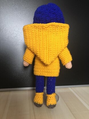 Coraline amigurumi doll