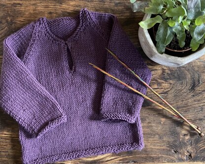 Baby's Pullover in Bernat Satin