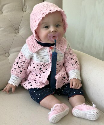 Baby Girl Sweater Jacket Outfit