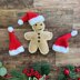 Gingerbread Man Crochet Stuffy Ornament / Garland￼