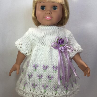 Choose-A-Skirt Easter Dresses, Knitting Patterns for 18 inch Dolls - Immediate Download - PDF - Fits American Girl Dolls