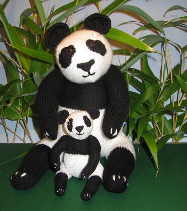 Mother and Baby Panda Toy Animals