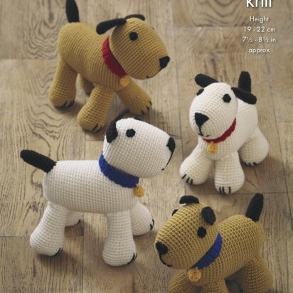 Amigurumi Dogs in King Cole Merino Blend DK - 9044pdf - Downloadable PDF