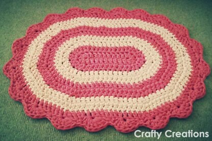 How to Crochet an Oval Rug