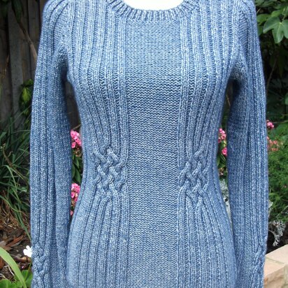 Sweater with Celtic Knot Cabling