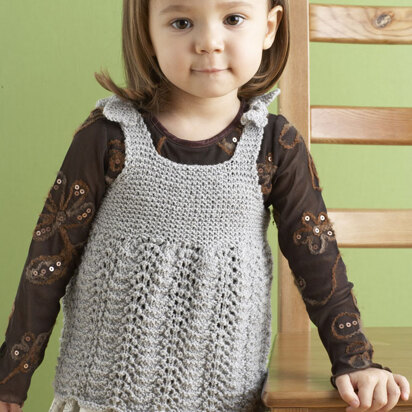 Child's Glamour Dress in Lion Brand Vanna's Glamour - 80844AD