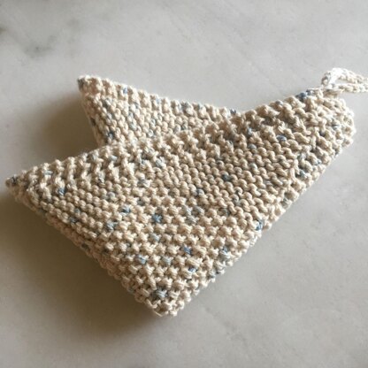 Counterpoint knitted dishcloth