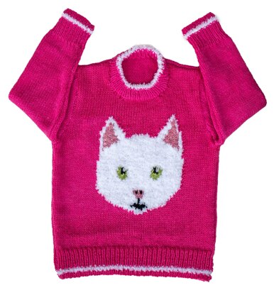 Cat head sweaters, hat & toy