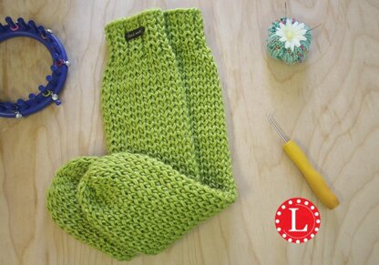 Loom Knit Tube Socks