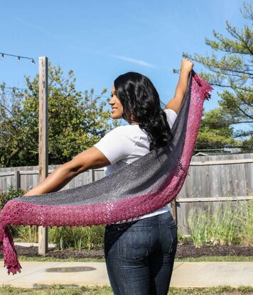 Dragon's Crescent Shawl