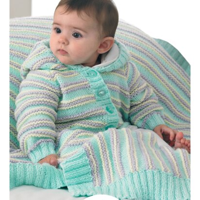 UKHKA 132 Cardigans, Hat and Blanket - UKHKA132pdf - Downloadable PDF