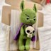 Green Monter With Skull