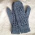 Mock Cable Twist mittens