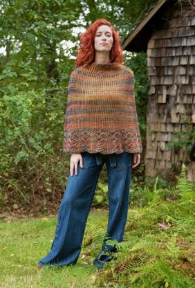 Demaris Cape in Berroco Millefiori Light & Ultra Wool Fine - Downloadable PDF