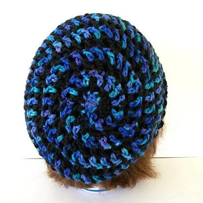 Lace Spiral Slouch hat