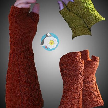 Hepatica Nobilis Mitts - knitting pattern