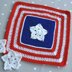 American Star Afghan Block