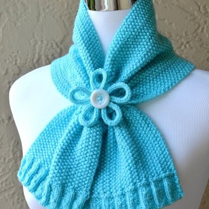 Paragon Scarf (Keyhole / Ascot / Pull-Through / Vintage / Stay On Scarf Knitting Pattern)