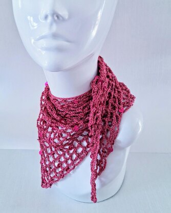 Triangular Mesh Sequin Scarf