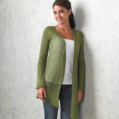 340 Pangea Cardigan - Knitting Pattern for Women in Valley Yarns 2/14 Alpaca Silk