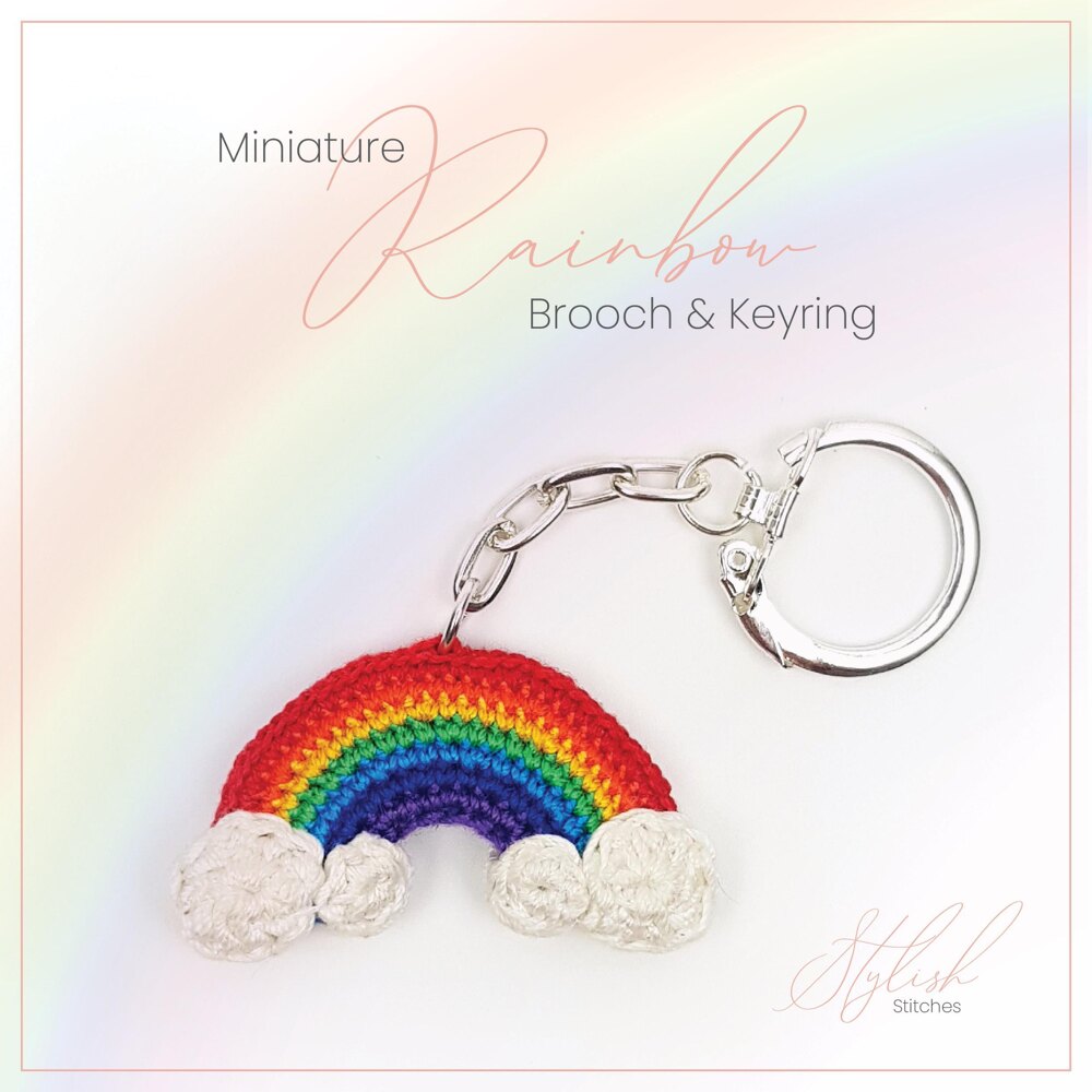 Rainbow brooch on sale