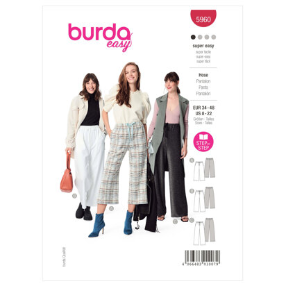 Burda Style Misses' Pants B5960 - Sewing Pattern