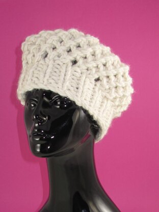 Super Chunky Simple Lace Tam Beret